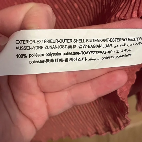 Zara Pink Surplice Ruffle Polka Dot Mini Dress - Picture 9 of 15